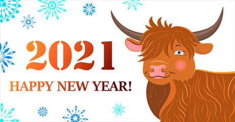 Design template for Happy New Year greetings