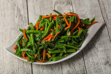 Pickled fern salad with korean carrots