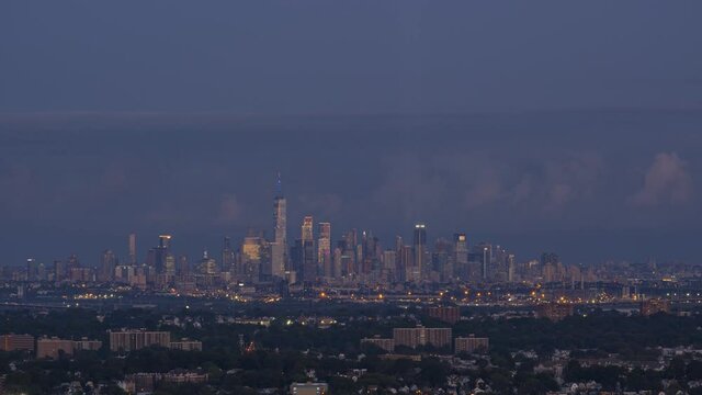Tribute in light from Eagle Rock in New Jersey 