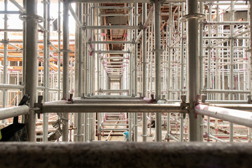 noise and blur aluminum truss for supporting the structure of the subway tunnel wall in the construction area
