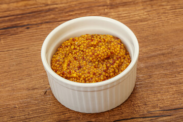 Dijon mustard sauce with seeds