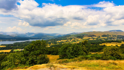 National Park, Nature Background. Lake District, Cumbria.