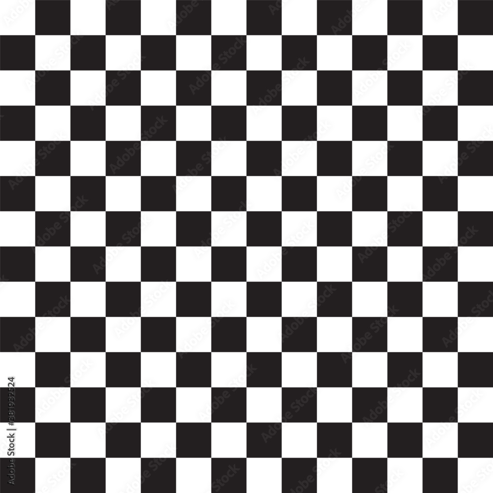 Poster seamless, repeatable checkered, chequered squares pattern and background. chessboard, chess, checker