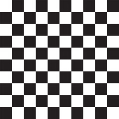 Fototapeta premium Seamless, repeatable checkered, chequered squares pattern and background. Chessboard, chess, checkerboard texture, pattern. Simple, basic monochrome, pepita, alternating squares backdrop