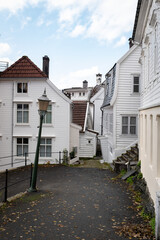 Fototapeta na wymiar Homes in Old Town Bergen Norway
