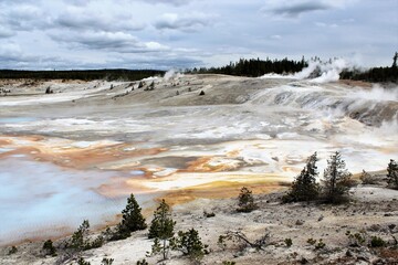 park national park wyoming landscape, water, nature, lake, sky