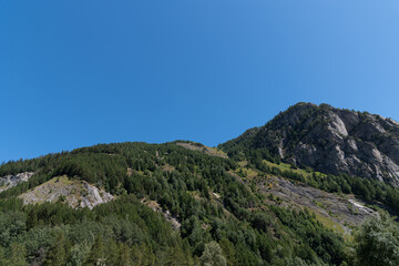 Fototapeta na wymiar Valle d'Aosta. Wonderful mountain panorama