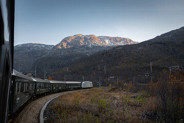 Mountainous Landscape from Flåm Train Line