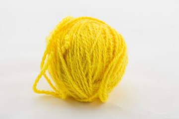 ball of yellow thread