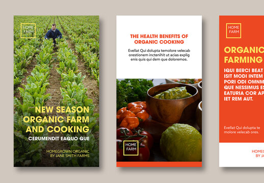 Organic Food Social Media Posts