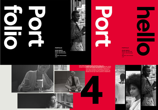 Red, Black and White Deck