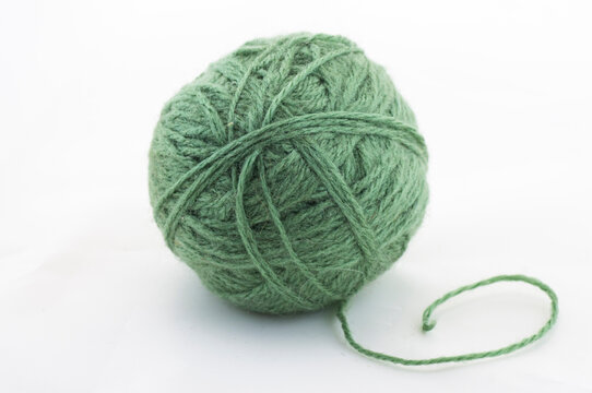ball of green thread