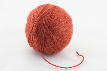 ball of orange thread
