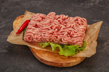 Raw Minced pork meat for cooking