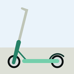 Scooter, vector illustration of an electric scooter, city transport.