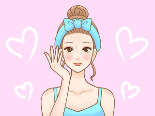 Obraz premium ヘアバンドをつけた女性4