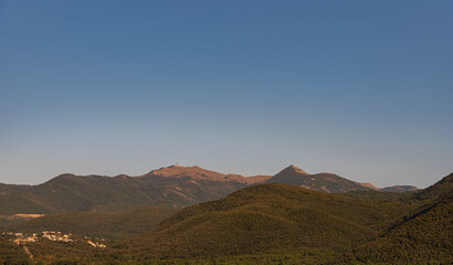 Molise summer panorama from the village of Macchia d'Isernia.