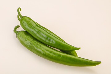 Ripe tasty spicy green pepper