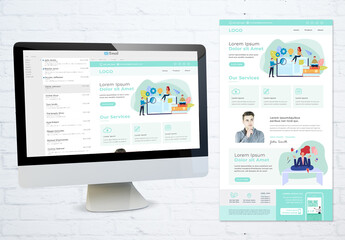 Minimal Green Style Enewsletter Layout