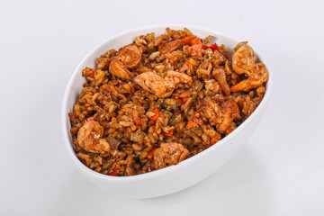 Asian style Fried rice with prawn