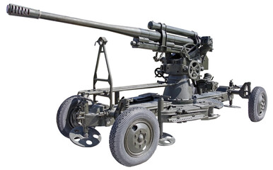 Artillery gun from the World War II age