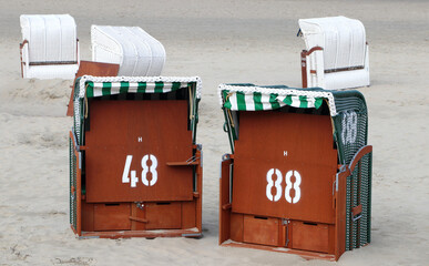 Strandkorb Insel Borkum