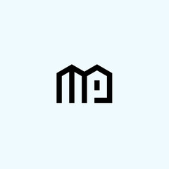 abstract city logo. building icon
