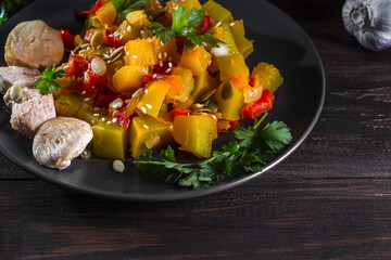 Image with stewed pumpkin.