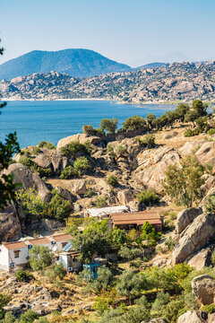Bafa G&ouml;;u lake, Didim Aydn, Turkey