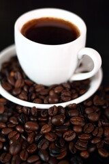 Coffee Cup and Coffee Beans