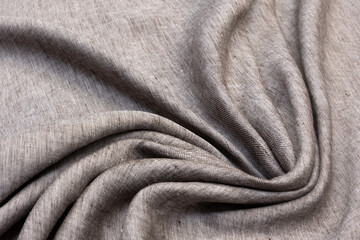 Fototapeta na wymiar Texture of beautiful light fabric as background, closeup