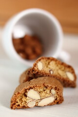 Italian almond biscuits cantuccini