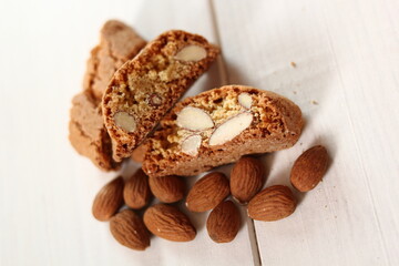 Italian almond biscuits cantuccini