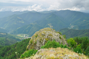 The place where the remains of Momchilova Krepost Castle are located, Bulgaria