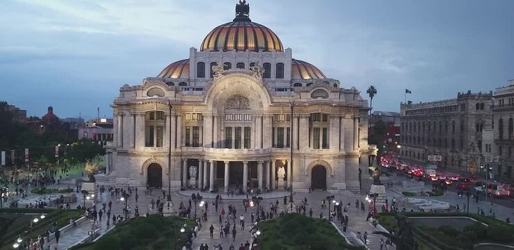 Palace Of Fine Arts In Mexico City