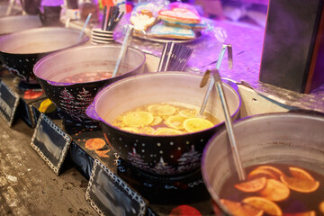 Boilers with hot mulled wine