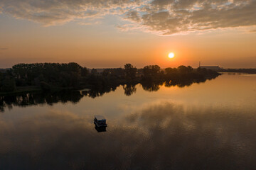 Hausboot auf dem Plauer See, Brandenburg an der Havel