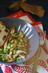 mushroom and fresh onion