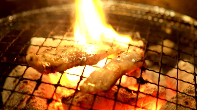 炭火焼き肉-豚肉2枚