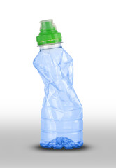 crushed plastic bottle