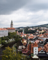 Fototapeta premium Street photography in Cesky Krumlov in the Czech Republic