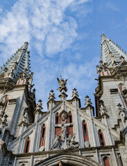 Fototapeta na wymiar St. Nicholas Roman Catholic Cathedral in Kyiv, Ukraine