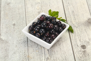 Fresh ripe sweet black currant