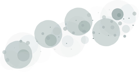 Gray vector background with a pattern of circles with different diameters. Textured template for a web splash in a modern style.