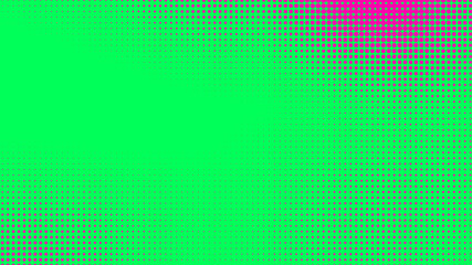 Dots halftone green pink color pattern gradient texture with technology digital background. Pop art comics with nature graphic design.