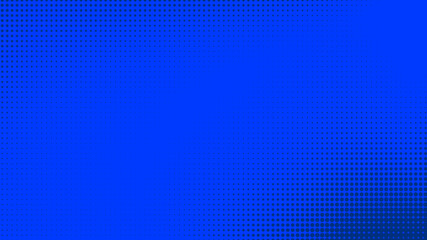 Dots halftone blue color pattern gradient texture with technology digital background. Dots pop art comics style with summer concept design.