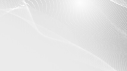 Dot white gray wave light technology texture background. Abstract big data digital concept. 3d rendering.