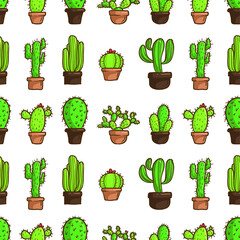 Seamless plant pattern.