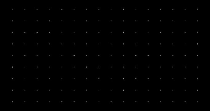 White cross grid slow twinkling
