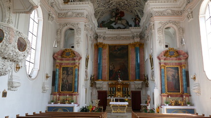 Fototapeta na wymiar Kirche St. Georg Stätzling